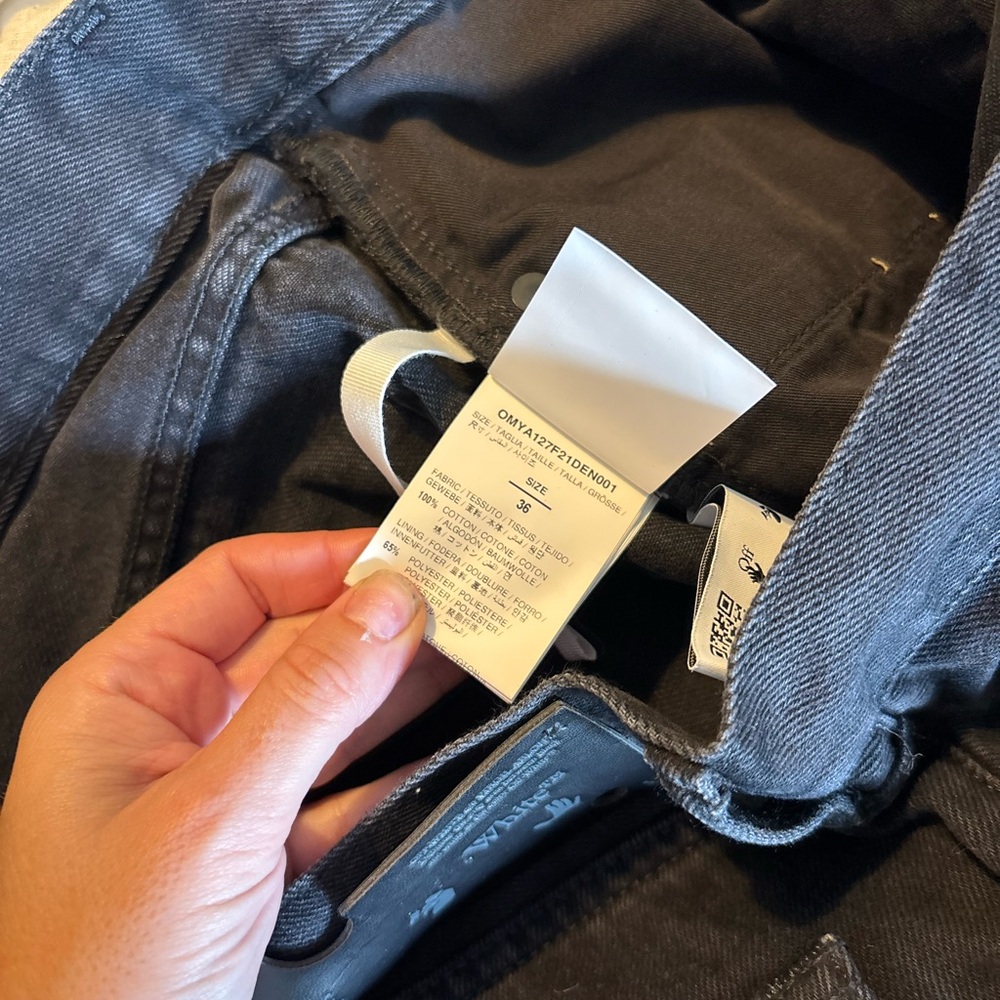 Off White Men's Black Jeans‎ nwot - Picture 7 of 7